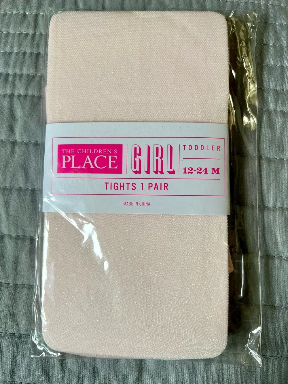 The Children's Place Girl Toddler Tights - Light Pink 12-24 months